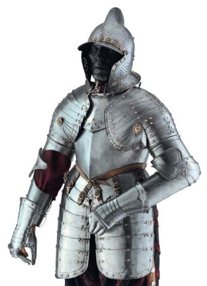 null Demi-armure de fantassin, Suisse vers 1630. A Swiss infantry half-armour, circa...