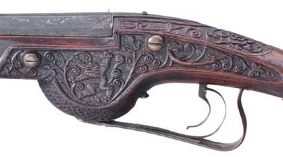 null Très rare paire de pistolets d'arçon à rouet attribuée au Meister der Tierkopfranke...
