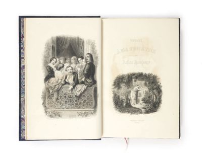 HOUSSAYE (Arsène). Voyage à ma fenêtre.
Paris, Victor Lecou, s.d. (1851).
Grand in-8,...