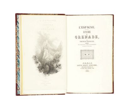 ROSCOE (Thomas). L'Espagne. Royaume de Grenade.
Paris, Janet, 1835.
In-8, demi-maroquin...