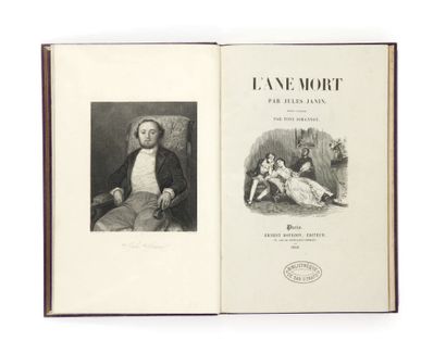 JANIN (Jules). L'âne mort. Edition illustrée par Tony Johannot.
Paris, Bourdin, 1842.
Grand...