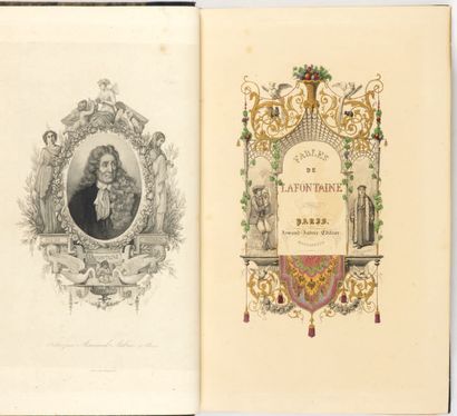 LA FONTAINE (Jean de). Fables. Edition illustrated by J. David, accompanied by a...