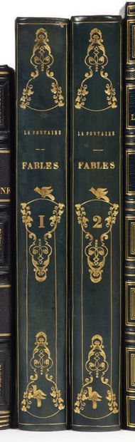 LA FONTAINE (Jean de). Fables. Edition illustrée par J. David, accompagnée d'une...
