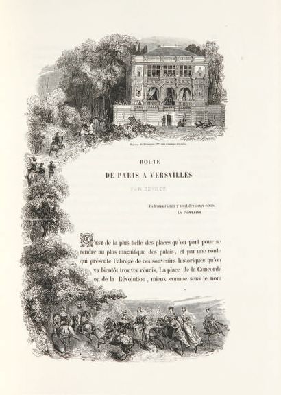 LABORDE (Alexandre, comte de). Versailles ancien et moderne.
Paris, Imprimerie d'A....