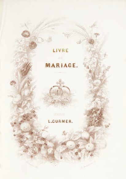 null LIVRE DU MARIAGE, contenant les cérémonies et la messe du mariage, les cérémonies...