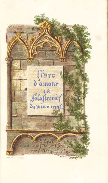 null LIVRE D'AMOUR ou folastreries du vieux tems.
Paris, Janet, s.d. (1821).
In-12,...