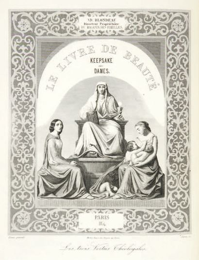 null [KEEPSAKE]. Livre de beauté (Le). Keepsake pour 1854, par Léo Lespès, auteur...