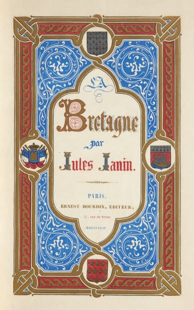 JANIN (Jules). La Normandie, illustrée par MM. Morel-Fatio, Tellier, Gigoux, Daubigny,...