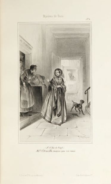 [SUE (Eugène)]. Mysteries of Paris. Drawings by Théophile Fragonard, representing...