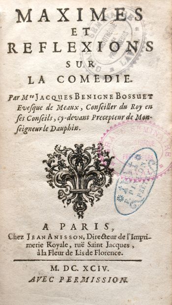 null Set of books on Bossuet

- BOSSUET (Jacques Bénigne). Relation sur le quiétisme,...
