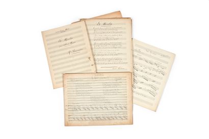 null DÉSORMIÈRE (Roger). Set of partly autographed scores, some in the hand of copyists,...