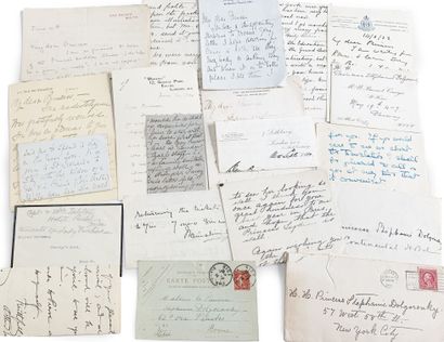 null Lot of about thirty LAS addressed to Princess Stephanie Dolgorouky (1878-1954),...