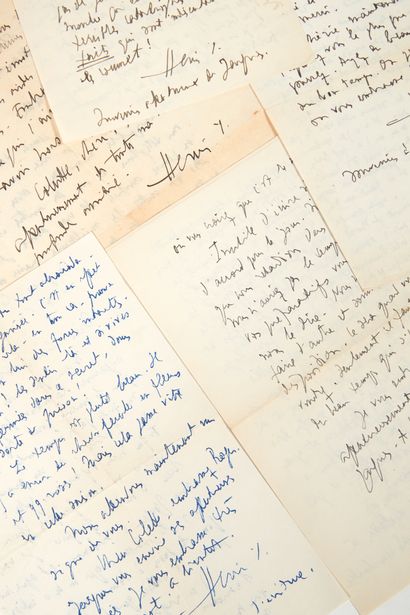 null SAUGUET (Henri-Pierre Poupard, dit Henri). Belle correspondance adressée à Colette

Steinlen....