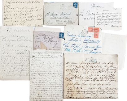 null Lot of 10 LAS intended or sent by the relatives of Princess Stephanie Dolgorouky...