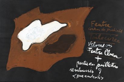 André Masson (1896–1987) 
Ensemble de neuf projets pour le théâtre. Gouache sur papier....