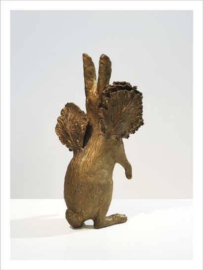 CLAUDE LALANNE (1924-2019) Lapin de victoire, 2001
Gilt patinated bronze.
Signed,...