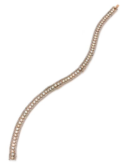 null Necklace with transformations in yellow gold 18K (750), detachable in two bracelets...