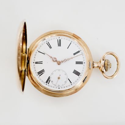 JACCOTET WATCH VERS 1900 
No. 118544
14k (585) gold savonnette-type pocket watch,...
