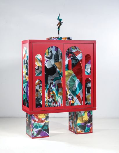 ALESSANDRO MENDINI (1931-2019) Cabinet «Rosso» de la série «Tre Mobili Veneziani»
Impression...