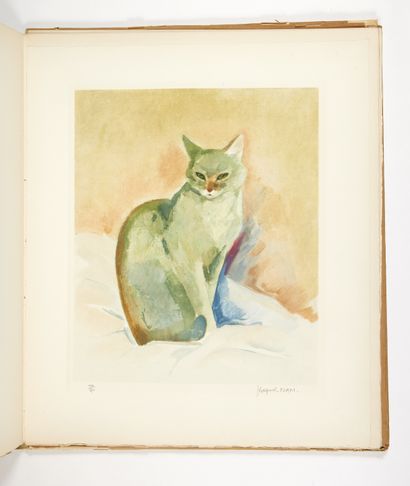 COLETTE, Sidonie Gabrielle Cats. Paris, Jacques Nam, [1935]. 
 In-plano (520 x 450...