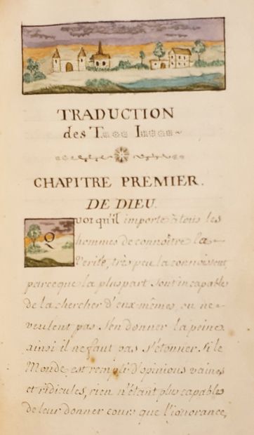 [HOLBACH] Traité des T[rois] I[mposteurs]. Traduit du latin par J.H.B.L.H. Francfort...