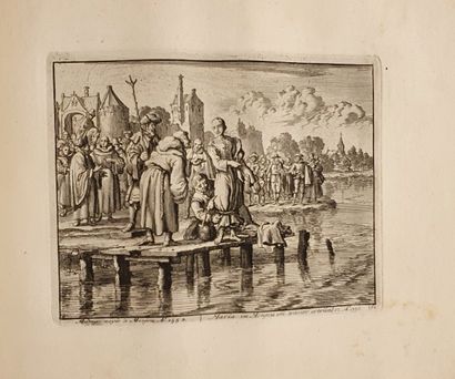 LUIKEN, Jan Theatre of the Martyrs represented in soft cuts. M.
Schagen, 1738. In-4...