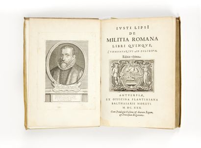 LIPSIUS, Justus De Militia Romana libri quinque, commentarius ad polybium. Editio...