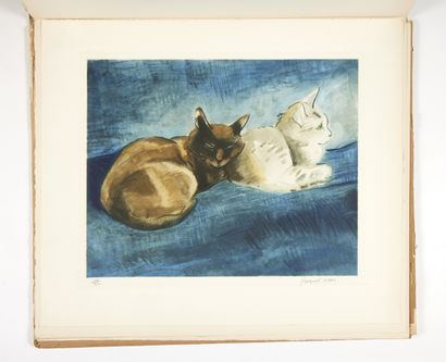 COLETTE, Sidonie Gabrielle Cats. Paris, Jacques Nam, [1935]. 
 In-plano (520 x 450...