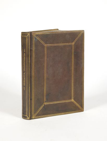 PAGNINUS, Santes Hebraicum institutionum libri IIII. Paris, Robert Estienne, 1549....