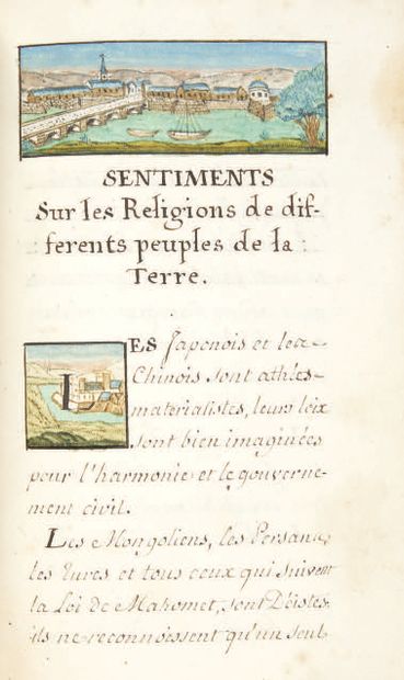[HOLBACH] Traité des T[rois] I[mposteurs]. Traduit du latin par
J.H.B.L.H. Francfort...