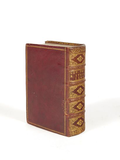 null BIBLIA. Novum Testamentum. [Graece]. Ex Bibliotheca Regia.
Paris, Robert Estienne,...