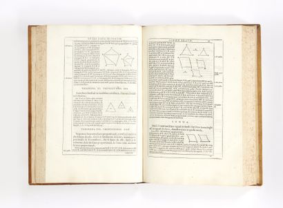 EUCLIDE De gli Elementi d'Euclid libri quindici. Con gli scholii antichi. Tradotti...