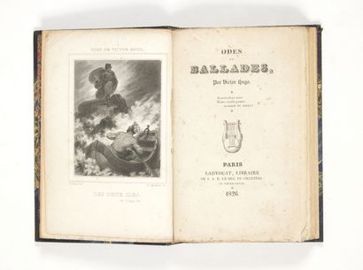 HUGO, Victor Odes et ballades. Paris, Ladvocat, 1826. In-12 (155 x 103 mm) d'un frontispice...