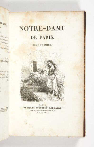 HUGO, Victor 
Notre-Dame de Paris. Paris, imprimerie de Cosson pour Charles Gosselin,...