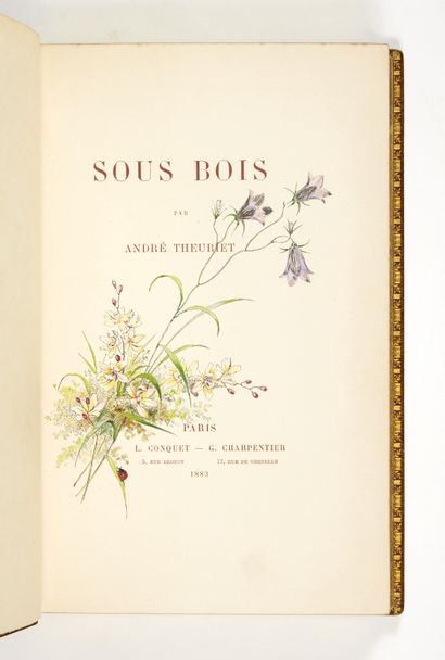 THEURIET, André Sous bois. Nouvelle édition, illustrée de soixante-dix-huit compositions...