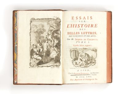 JUVENEL DE CARLENCAS, Félix de Essays on the history of the fine arts, sciences and...