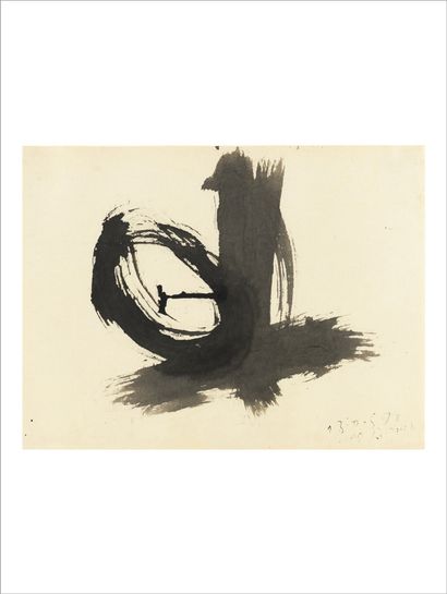 Julius BISSIER (1893-1965) Sans titre, 1959
Encre et lavis sur papier.
Signé et daté...