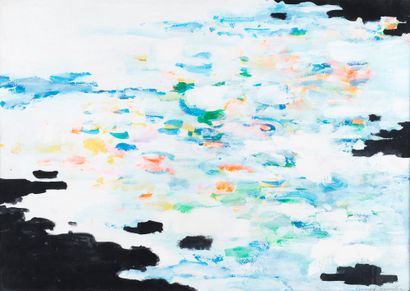 Bernard QUENTIN (né en 1923) Hommage à Claude Monet, 1959 Gouache. Signée et datée...