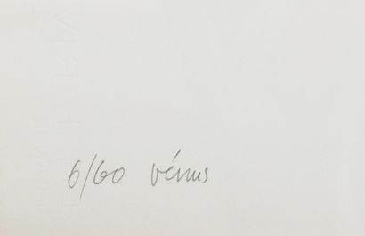 Francine Simonin (1936-2001) " Venus ", 1992 Exemplaire n°6/60, gravure. H_76 cm...