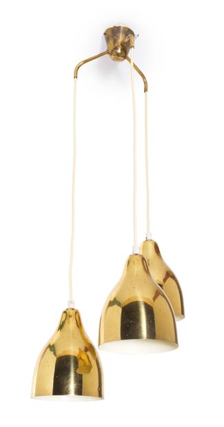 ITSU (XXE SIÈCLE) Hanging lamp model "ER/84" Gold plated brass Edition Itsu About...