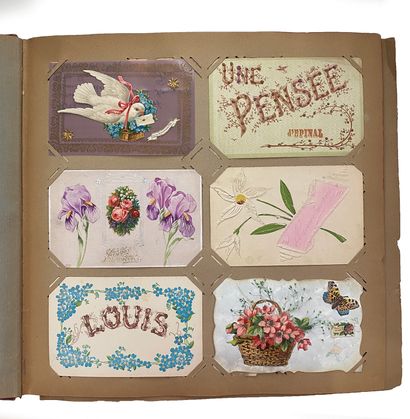Paul ELUARD (1895-1952) Album de cartes postales, vers 1930
Ensemble de 504 cartes...