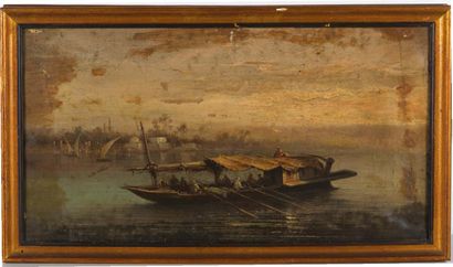 Ferdinand BONHEUR (1817-1887) Set of four orientalist views
Four oil on canvas signed.
Accidents.
H_22...