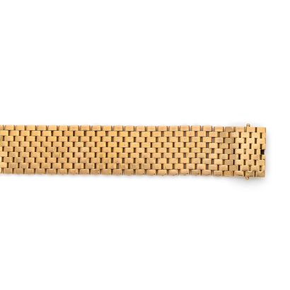Bracelet souple en or 18K (750), maille brique,...