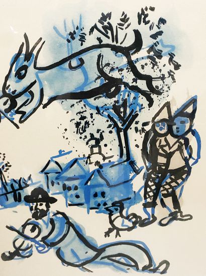 null 
Marc Chagall (1887-1985) Le Violoniste Lithographie. Numérotée 28/300. H_48,5...