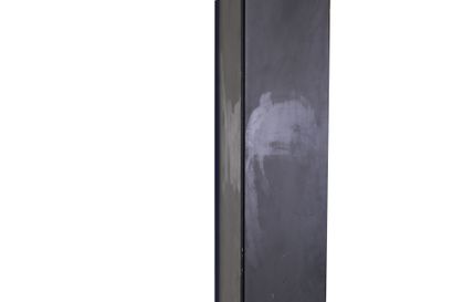 MICHEL BOYER (1935-2011) Floor lamp model "10582 

Lacquered metal and blue tinted...