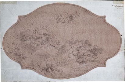 Giacomo DEL PO (1654-1726) Study for a ceiling
Black stone
Giacomo DEL PO (1654-1726)
Studio...