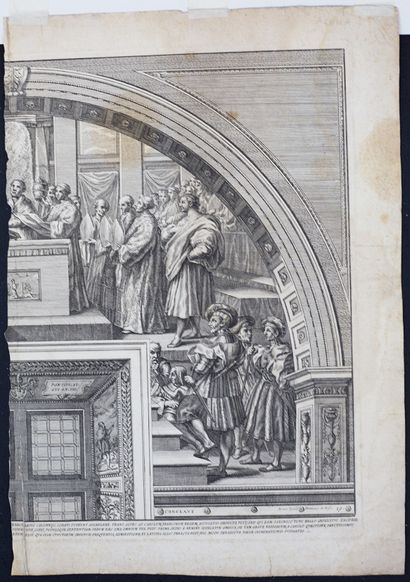Attribué à Simone PIGNONI (1611-1698) Académie d'homme.
Pierre noire. Contrecollé,...