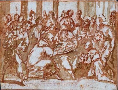 Entourage d'Andrea MELDOLLA dit Lo SCHIAVONE (1510/15-1563)