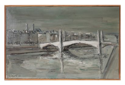 Georges Laporte (1926 - 2000) The bridge...