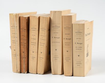 BOURGET (Paul). -3 volumes . Œuvres (incomplet)....
